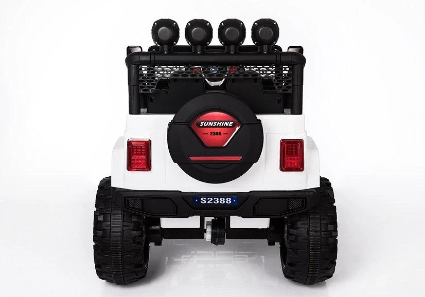Lean Cars Elektrinis visureigis vaikams Jeep S2388, baltas