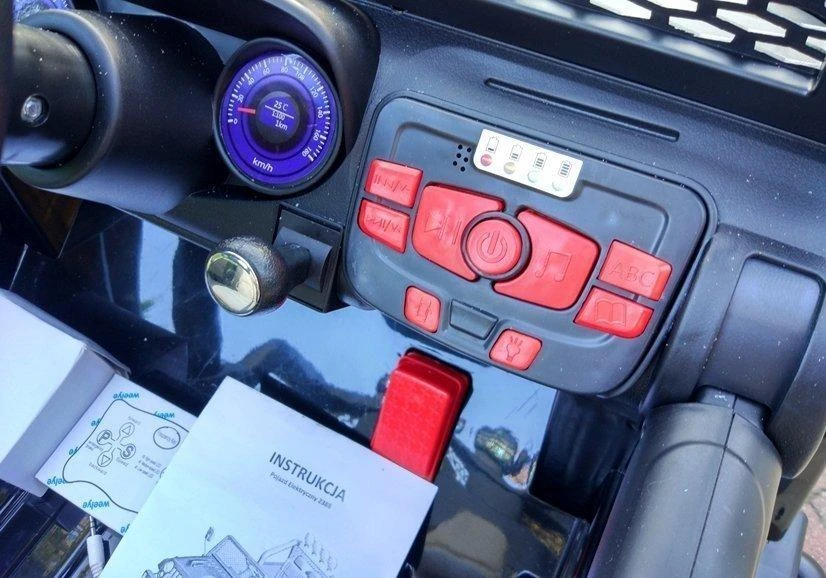 Lean Cars Elektrinis visureigis vaikams Jeep S2388, juodas