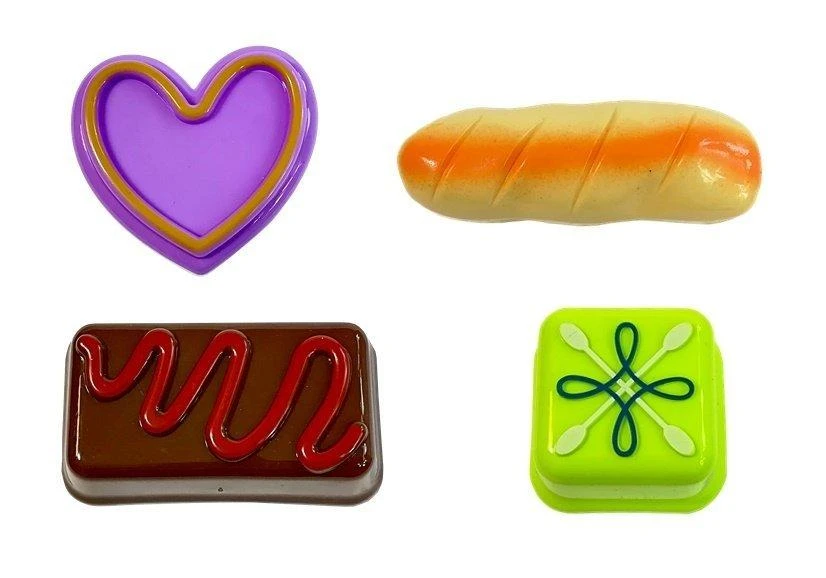 Lean Toys Žaislų rinkinys saldumynų vakarėliui su tortu ir ledais