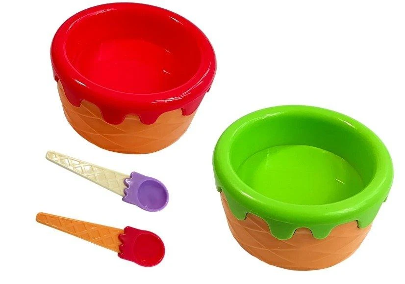 Lean Toys Žaislų rinkinys saldumynų vakarėliui su tortu ir ledais