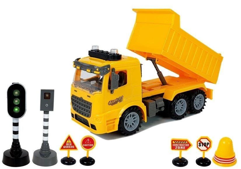 Statybinė transporto priemonė su priedais Lean Toys
