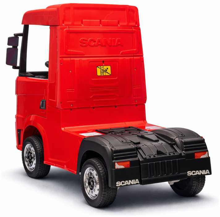 Lean Cars Akumuliatorinis automobilis vaikams Scania 500R HL698 Raudonas 4x4