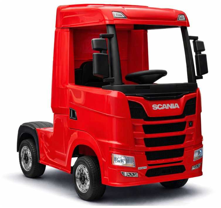 Lean Cars Akumuliatorinis automobilis vaikams Scania 500R HL698 Raudonas 4x4