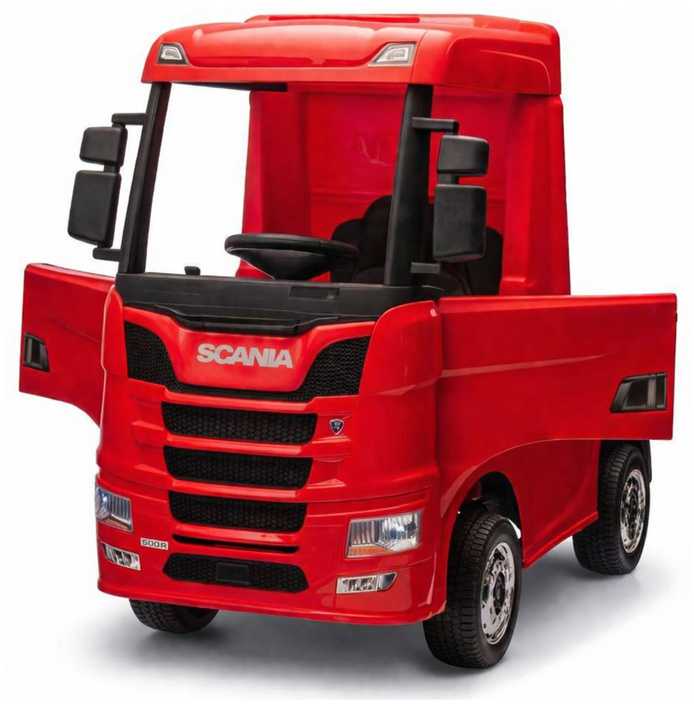 Lean Cars Akumuliatorinis automobilis vaikams Scania 500R HL698 Raudonas 4x4