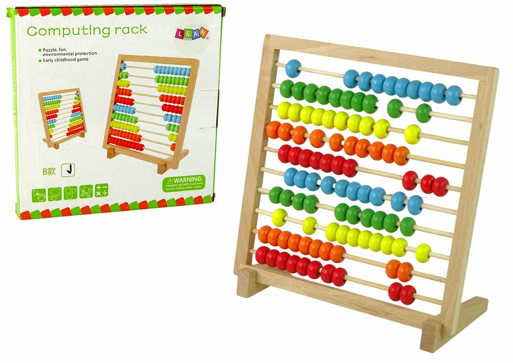 Spalvinga medine skaičiuokle Lean Toys
