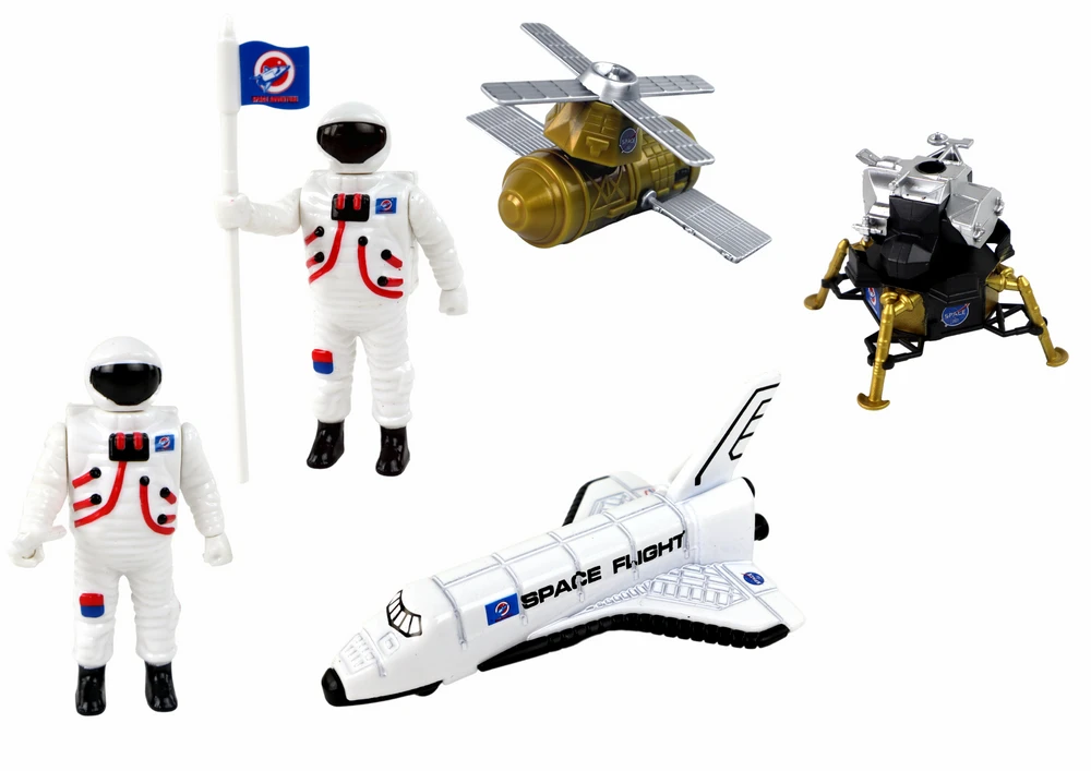 Kosminės stoties rinkinys Space Truck Rocket Lean Toys, 15 d.