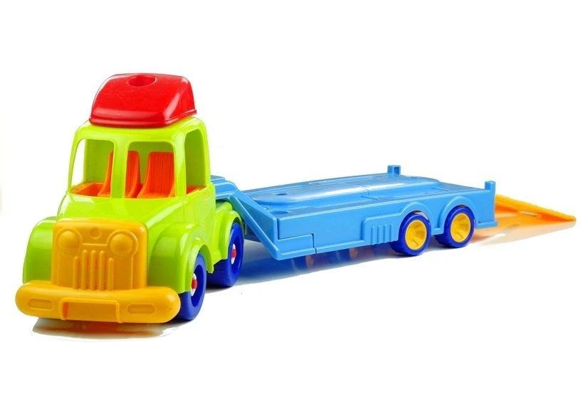 Lean Toys Vilkikas su automobiliukais ir aksesuarais