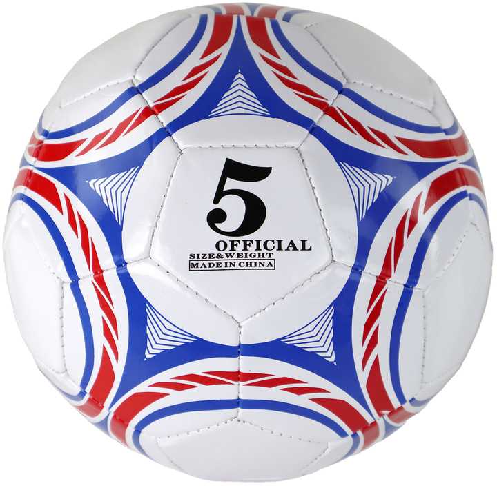 Lean Toys Spalvotas futbolo kamuolys 24 cm