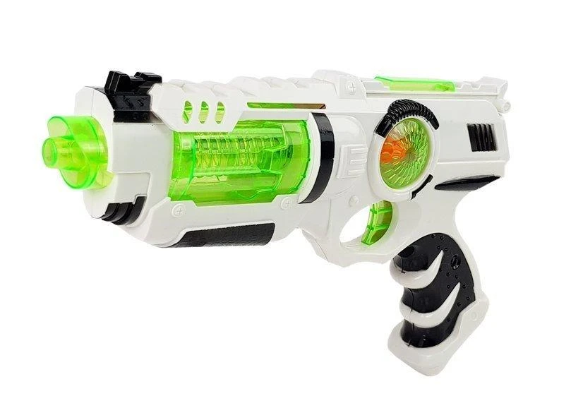 Lean Toys Kosminio Kario Rinkinys su Lazeriniu Pistoletu ir Šviesos Kardu