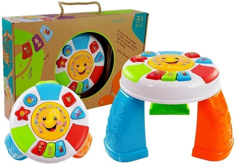 Mokomasis mažylio stalas Lean Toys su garsais ir pianinu