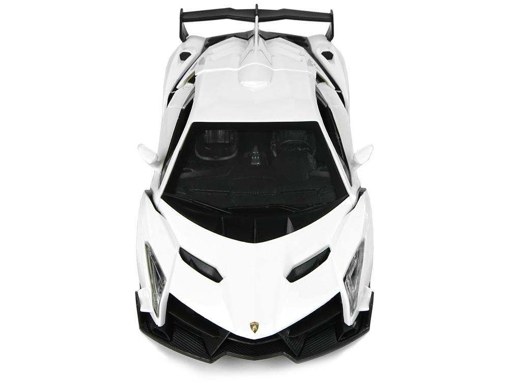 Lean Cars Nuotolinio valdymo automobilis Lamborghini Veneno baltas 1:24, 2.4G, su šviesomis