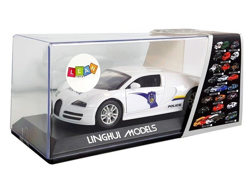 Lean Toys Policijos automobilis su šviesa ir garsu Import LEANToys