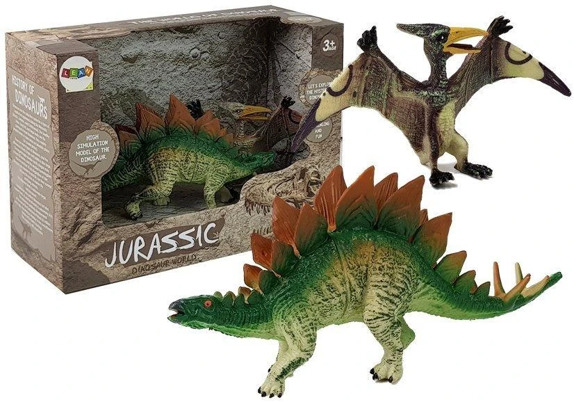 Lean Toys Dinozaurų figūrėlių rinkinys: Stegosaurus, Pteranodon LeanToys