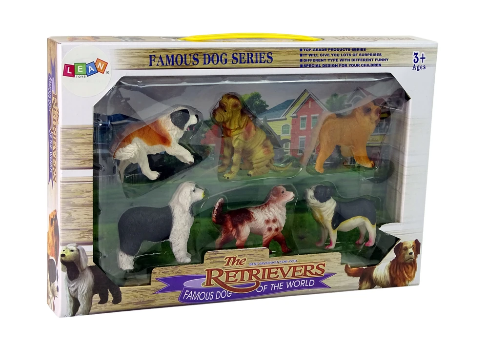 Figūrėlių rinkinys Šunys Lean Toys, 6 vnt.