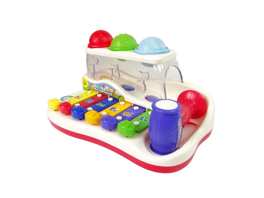 Lean Toys Ksilofonas su plaktuku vaikams nuo 18 mėn.