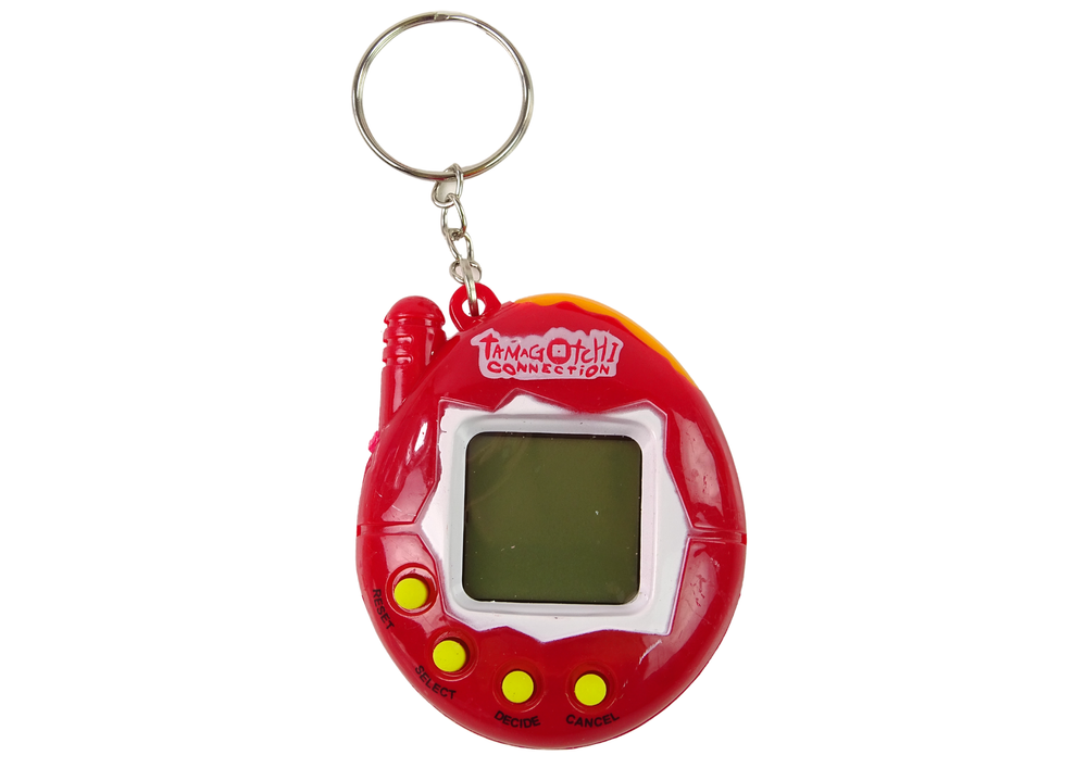 Lean Toys Tamagotchi žaidimas elektroninis augintinis raudonas