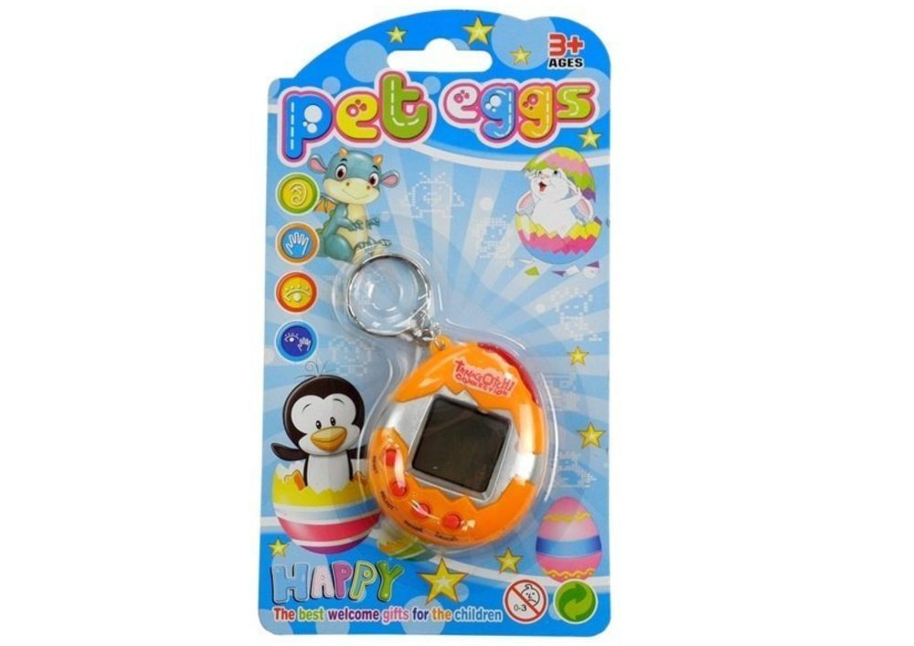 Lean Toys Elektroninis augintinis Tamagotchi su ekranu, 5 x 6 x 2 cm