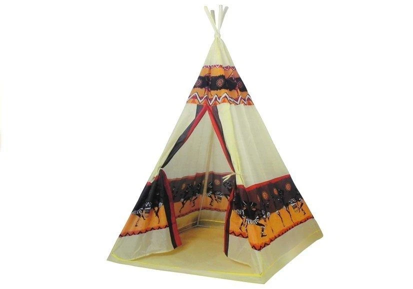 Lean Toys Tent Teepee Indian Tipi Žaidimų namelis + 60 kamuolių