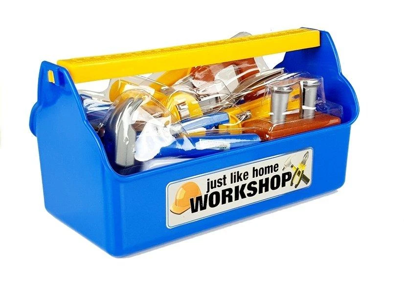 Vaikiškas įrankių rinkinys Lean Toys, plastikinis, mėlynas