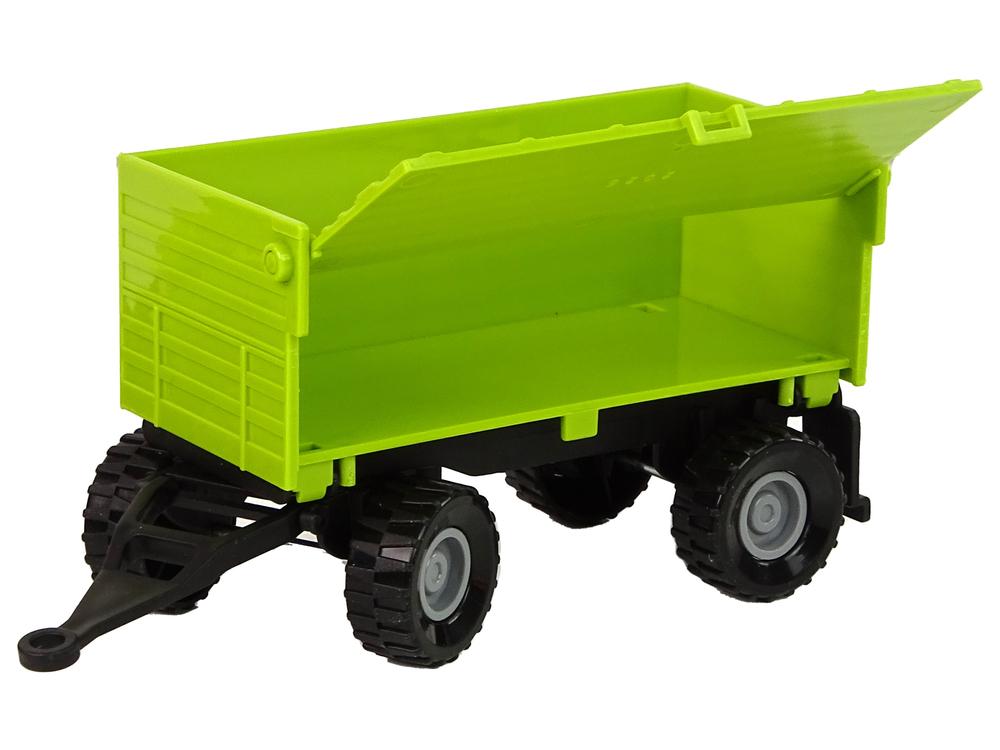 Traktorius su priekaba LeanToys Žalias Farm