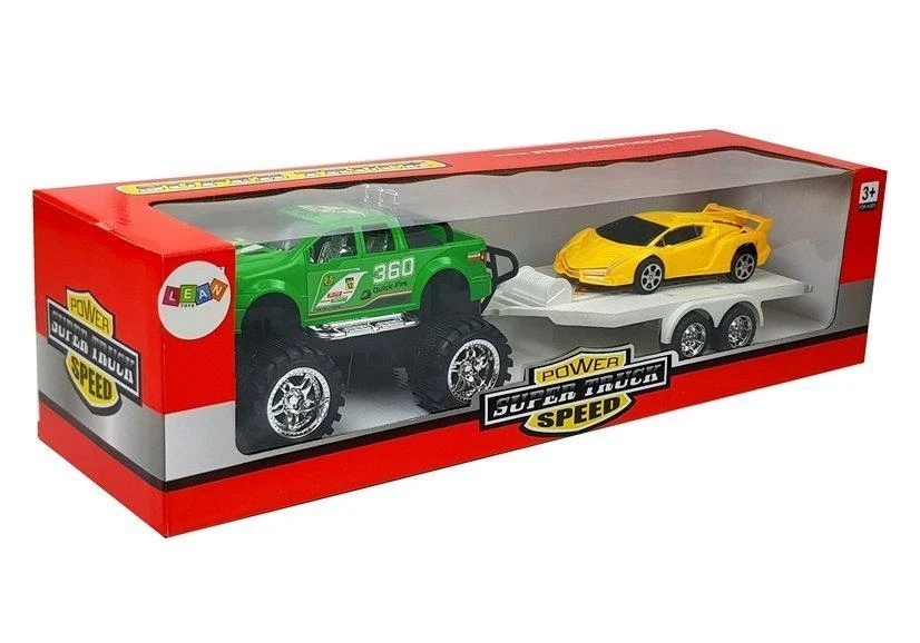 Lean Toys Automobilių rinkinys vaikams Auto Sportoe Geltona Terrain, 2 vnt.