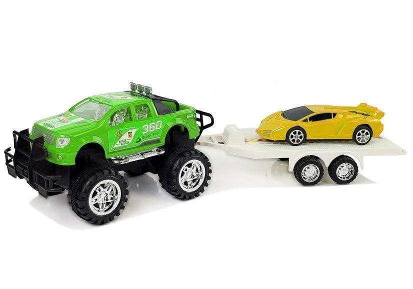 Lean Toys Automobilių rinkinys vaikams Auto Sportoe Geltona Terrain, 2 vnt.