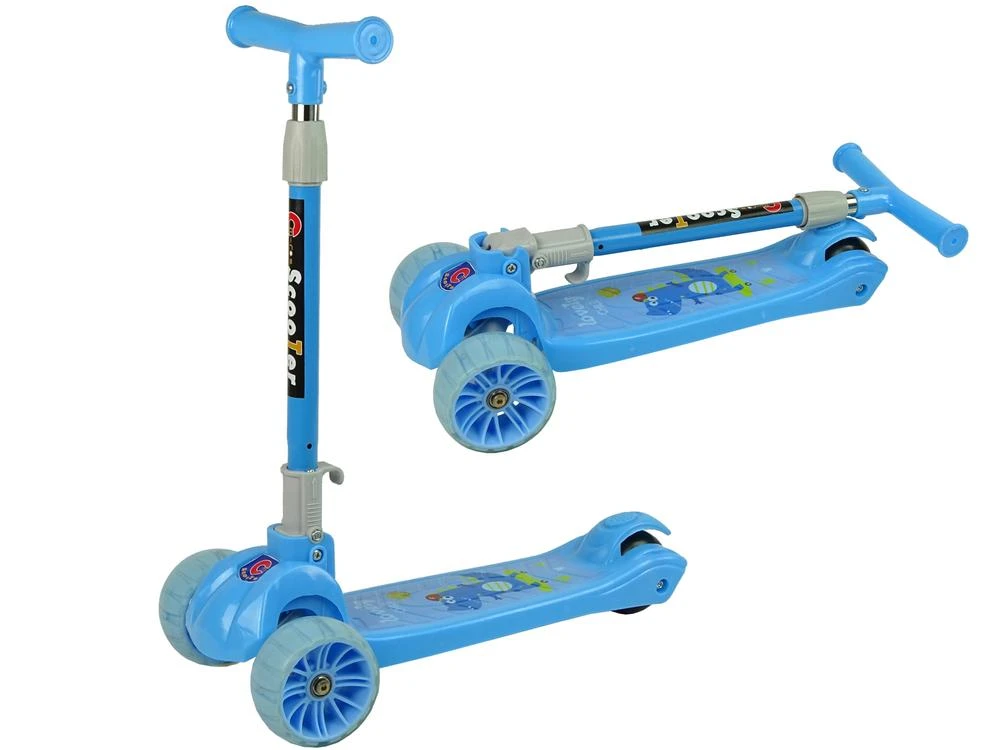 Lean Toys Triratis paspirtukas Crocodile, šviesos efektai