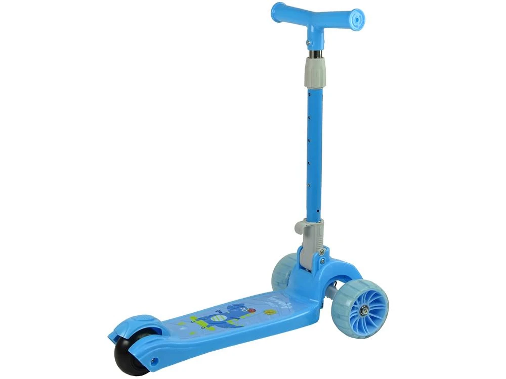 Lean Toys Triratis paspirtukas Crocodile, šviesos efektai
