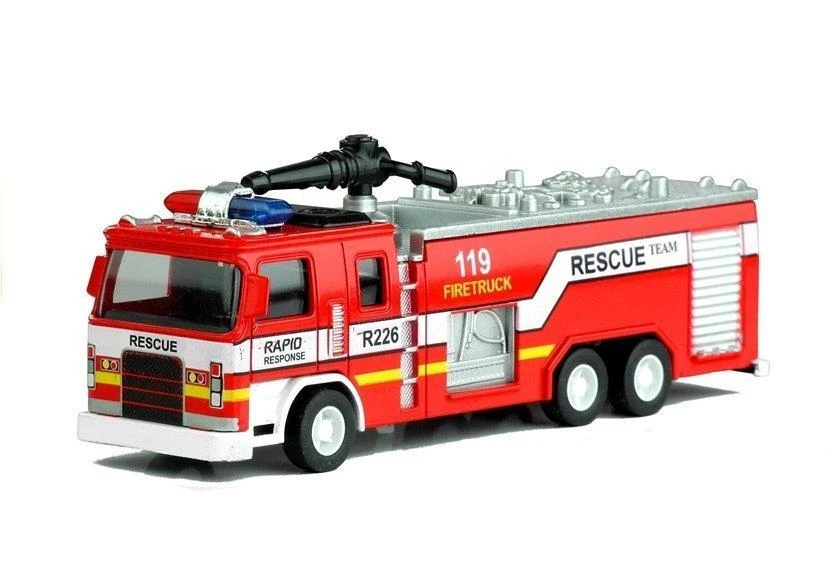 Lean Toys Gaisrinė mašina su 2 kopėčiomis