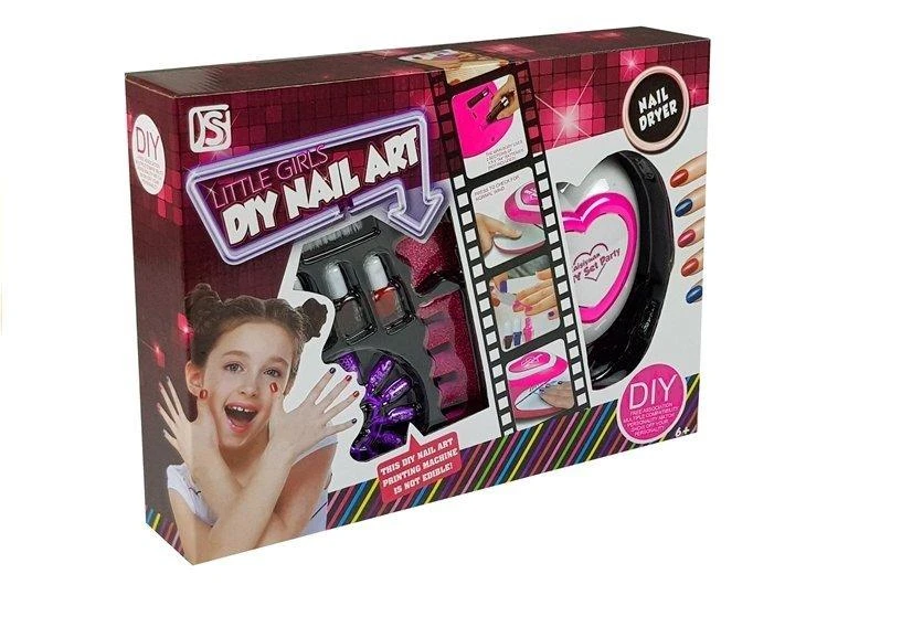 Lean Toys Vaikų nagų lakavimo rinkinys su lempa