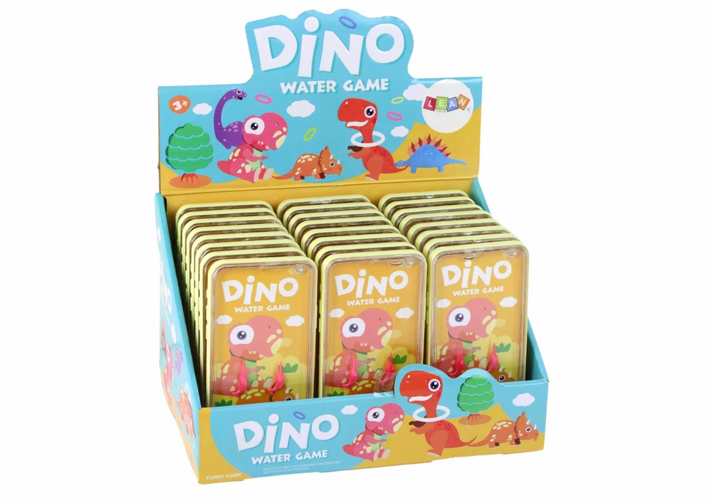Vandens arkadinių žaidimų konsolė telefonas Dinozauras Lean Toys, geltona