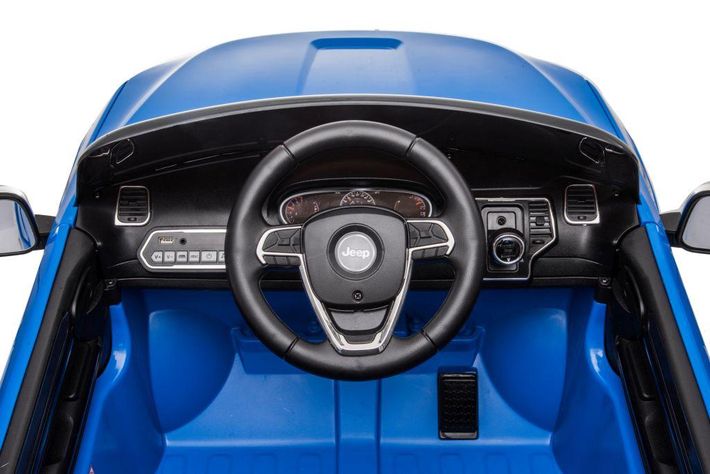 Lean Cars Vienvietis elektromobilis vaikams Jeep Grand Cherokee JJ2055, mėlynas