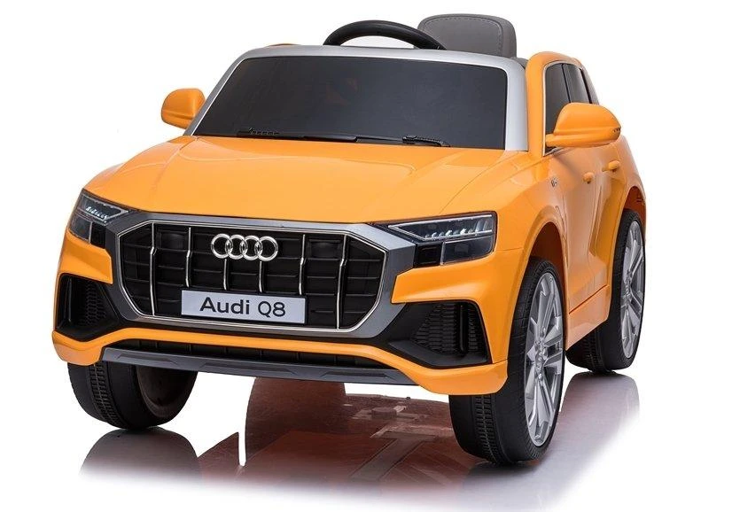 Lean Cars Elektromobilis vaikams Audi Q8 JJ2066, geltonas lakuotas
