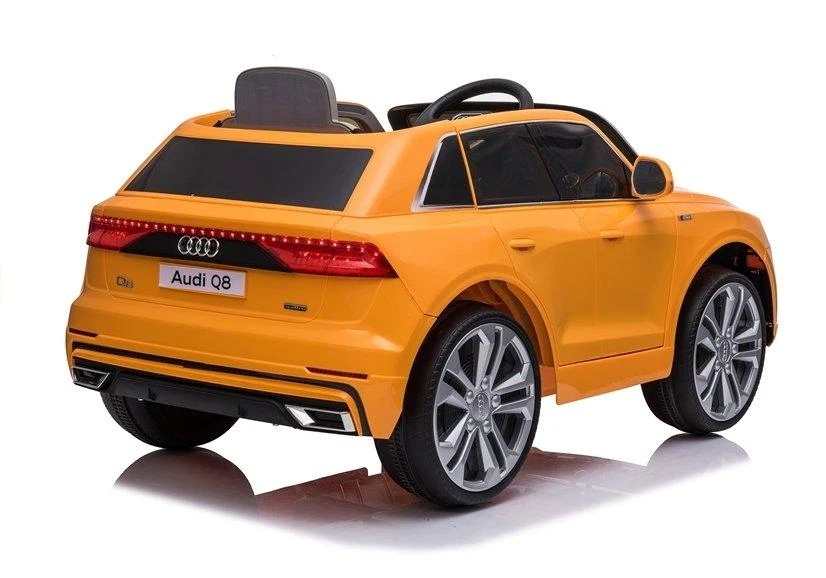 Lean Cars Elektromobilis vaikams Audi Q8 JJ2066, geltonas lakuotas