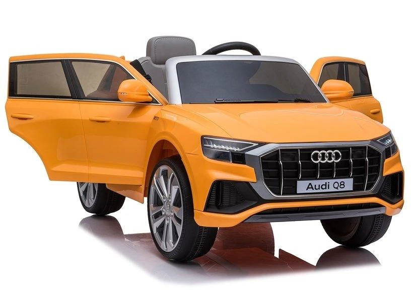 Lean Cars Elektromobilis vaikams Audi Q8 JJ2066, geltonas lakuotas