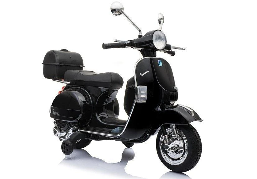 Lean Cars Elektrinis vaikų paspirtukas Vespa - juodas