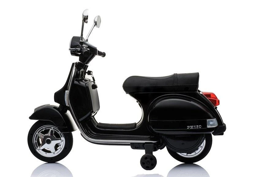 Lean Cars Elektrinis vaikų paspirtukas Vespa - juodas