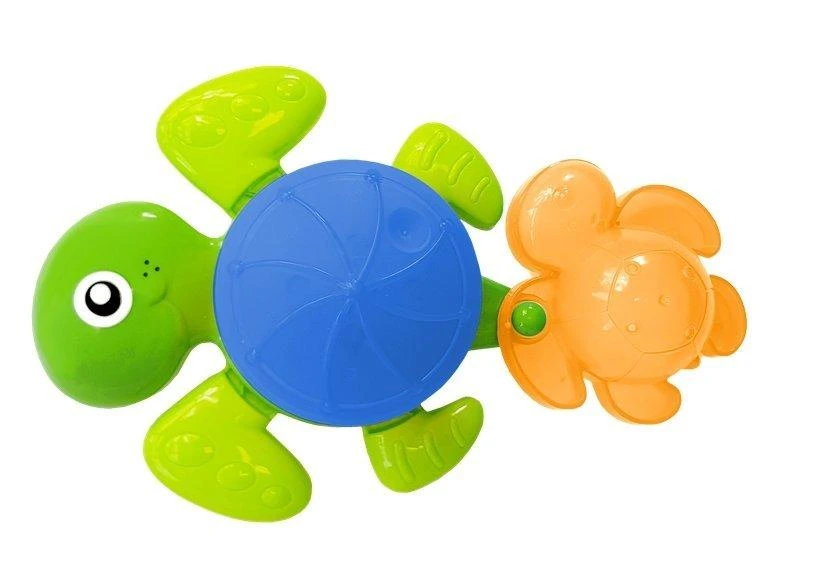 Lean Toys Vonios žaislų rinkinys su vėžliu ir jūros gyvūnais
