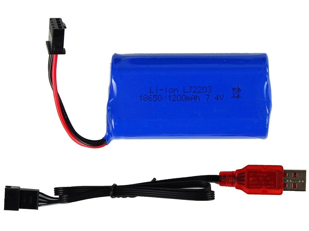 Lean Toys 1:8 mėlynas 4x4 bekelės R/C automobilis su 2.4G valdikliu
