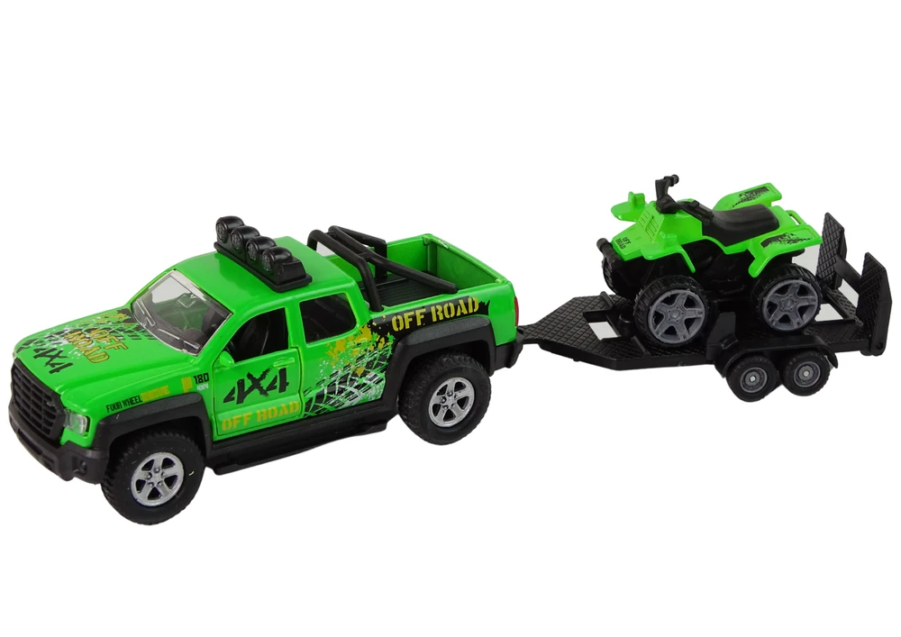 Lean Cars Hipo Auto su priekaba ir keturračiu, šviesa, garsas 510220