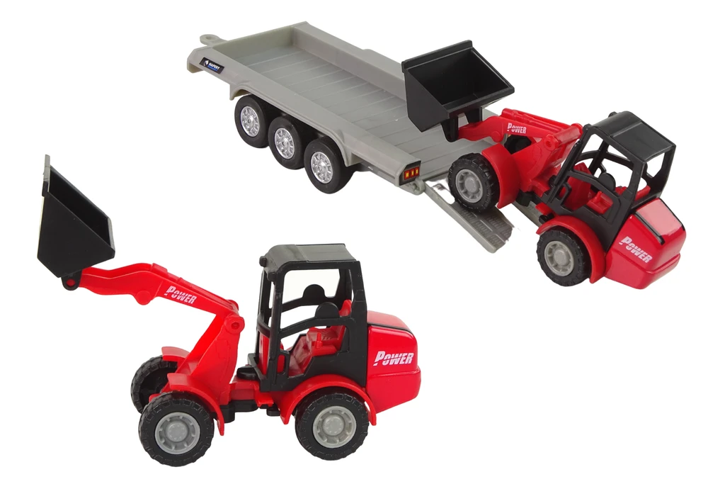Lean Cars Hipo Auto metalas su priekaba 30cm dėžutėje (510207)