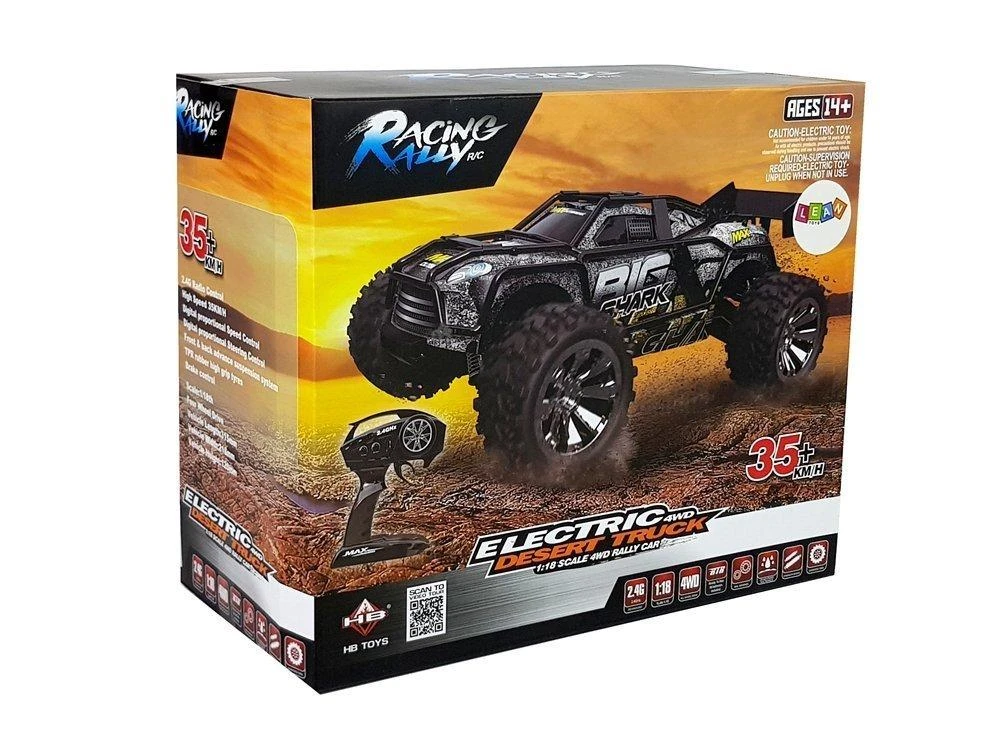 Lean Toys Visureigis su nuotolinio valdymo pultu 1:18, 35 km/h, žalias