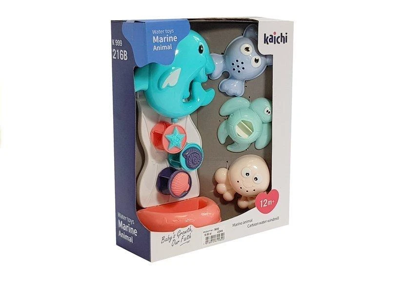 Lean Toys Vonios žaislai jūros gyvūnai