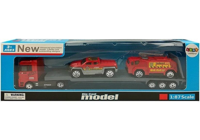 Lean Toys Autovežis „DIE CAST“ su priedais
