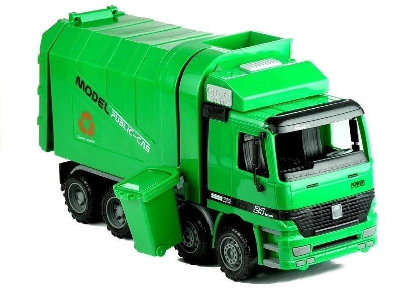 Šiukšliavežis Lean Toys, žalias