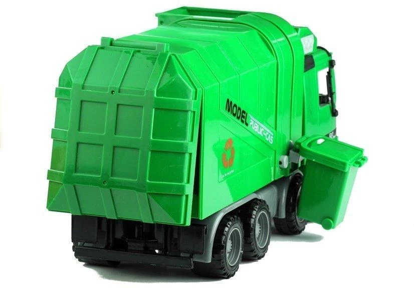 Šiukšliavežis Lean Toys, žalias