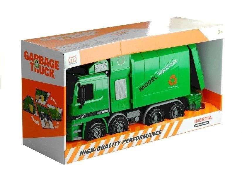 Šiukšliavežis Lean Toys, žalias
