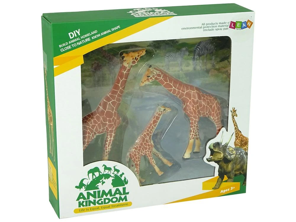 Lean Toys Edukacinis figūrėlių rinkinys Žirafų šeima LeanToys, 3 vnt.