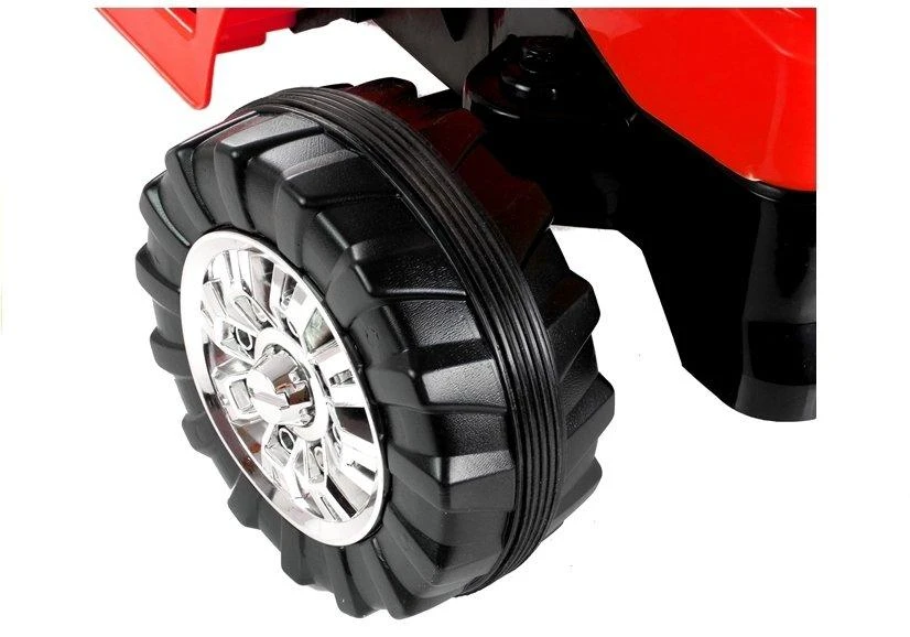 Lean Cars Elektromobilis traktorius-ekskavatorius ZP1005, raudonas