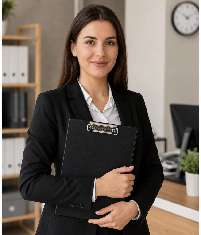 Lean Clipboard with Metal Clip for Writing A4 Juodas